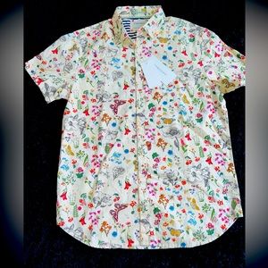 Denim & Flower summer button down t-shirt (tailored trim)